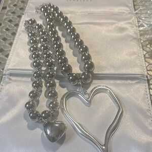 Silver Heart Pendant Necklace